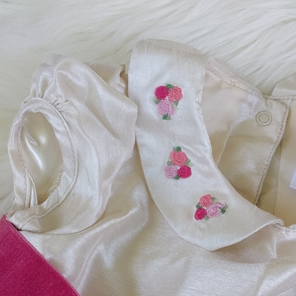 Gymboree dress with pink velvet bow - Picture 4 of 4